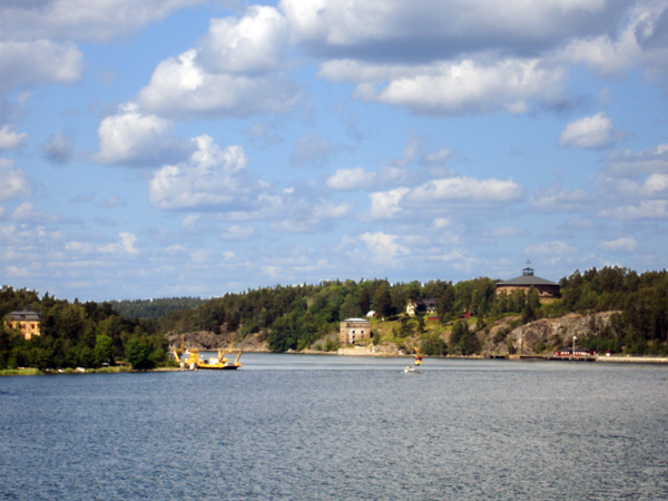 View of Tallin from the ship