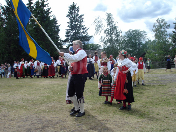 Swedish folk dancers