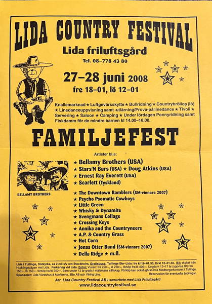 Lida country festival flyer