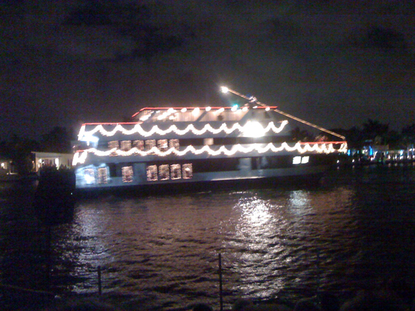 Christmas boat parade in Fort Lauderdale, Florida