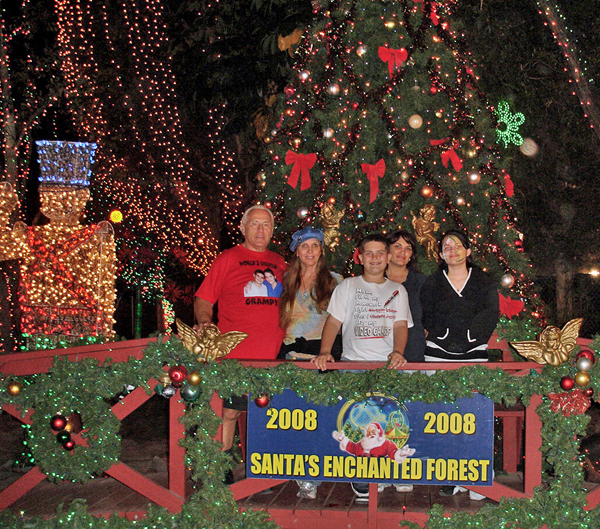 Family at Santas Enchanted Forest