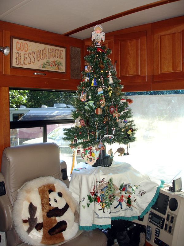 Christmas tree in the RV