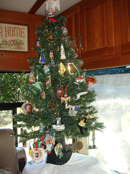 Christmas tree in the RV