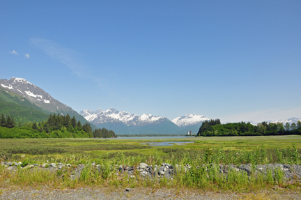 view in front of the two RV Gypsies' motorhome