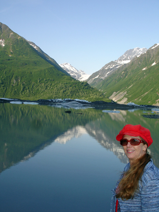 Karen  Duquette at Valdez Glacier