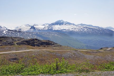 part of the trail at beautiful Thompson Pass