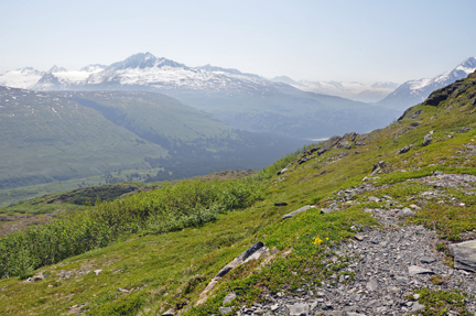 part of the trail at beautiful Thompson Pass