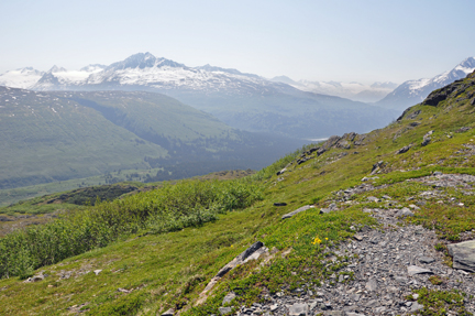 part of the trail at beautiful Thompson Pass