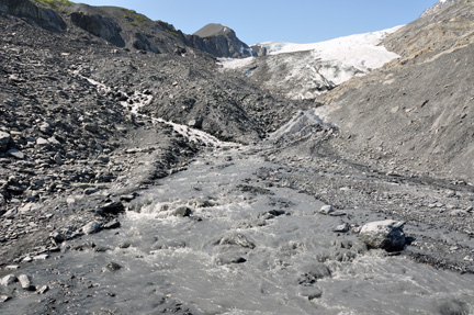 the water and mud to cross