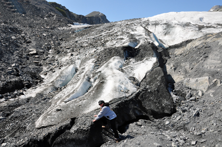 Karen at Worthington Glacier