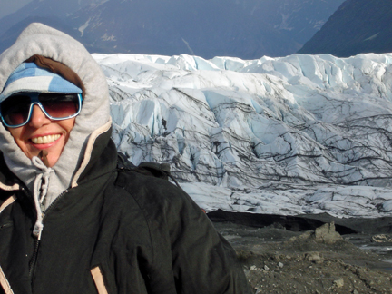 Karen Duquette on  Matanuska Glacier