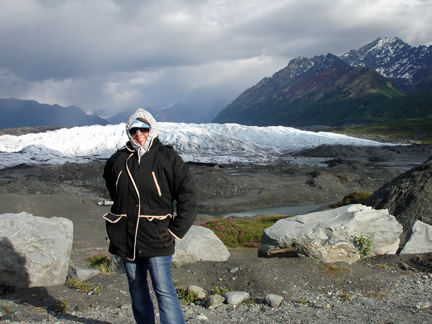 Karen Duquette on  Matanuska Glacier