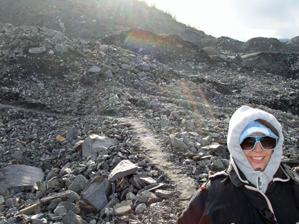 Karen Duquette on  Matanuska Glacier