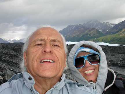 Lee and Karen Duquette on  Matanuska Glacier