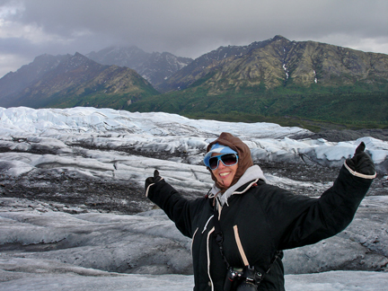 Karen Duquette on  Matanuska Glacier