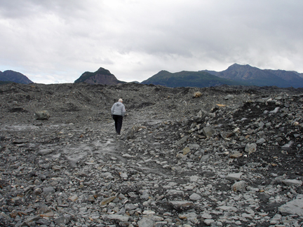 Lee Duquette on the Matanuska Glacier