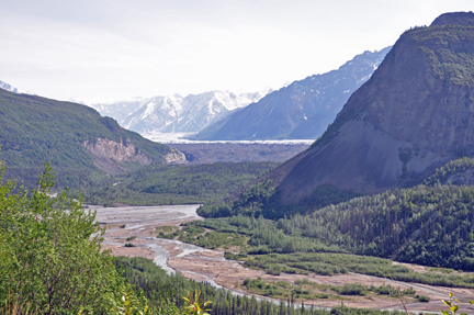 Matanuska Glacier as seen from the main road