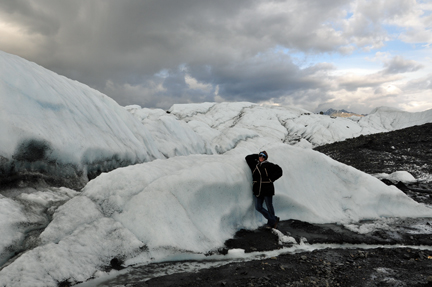 Karen Duquette on  Matanuska Glacier