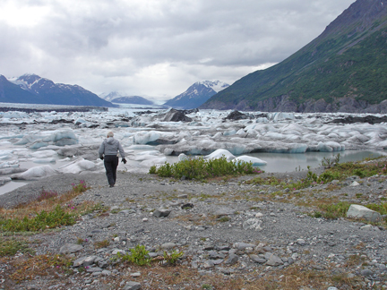 Lee Duquette and the gorgeous Knik Glacier