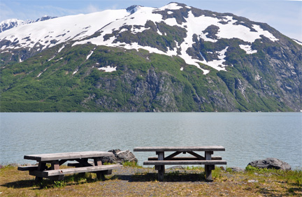 picnic tables