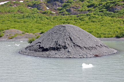 the island is part of the glacier