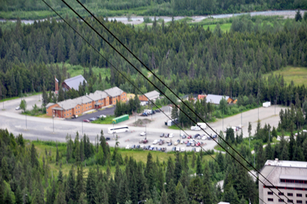 view of the parking lot