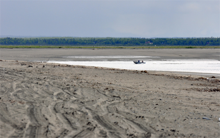 low tide