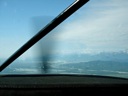 propellers of floatplane