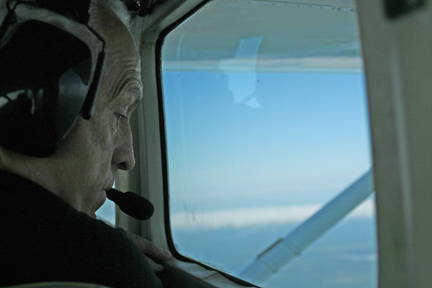 Lee Duquette in the floatplane