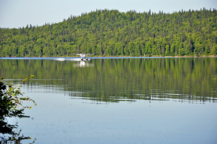 the floatplane returns