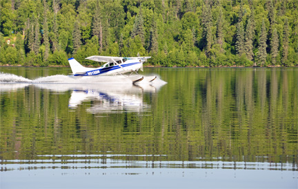 the floatplane returns