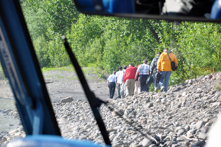 passengers leaving