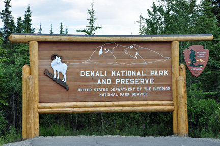 another sign by the road - Denali National Park