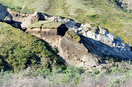 a recent landslide in the park