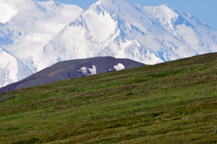 mountain with eyeballs