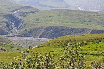 people hiking