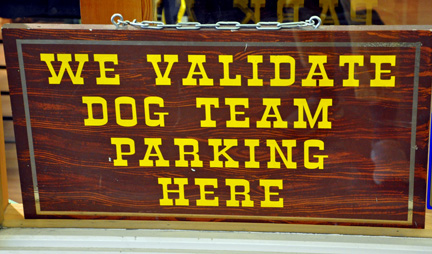 dog team sign