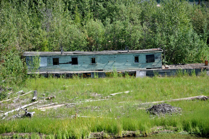an old houseboat