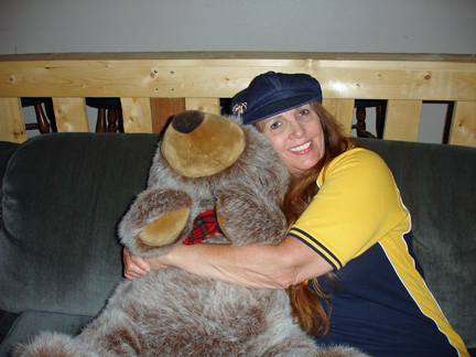 Karen Duquette inside the cafe