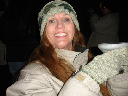 Karen Duquette with their appletini