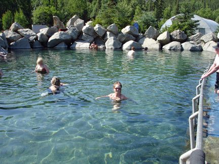 hot springs soaking area