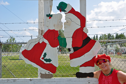 Karen Duquette with Mr & Mrs Claus