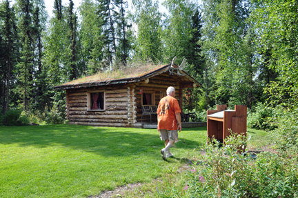 a log cabin