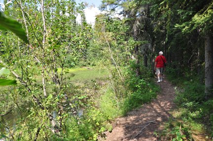 Lee Duquette in the woods