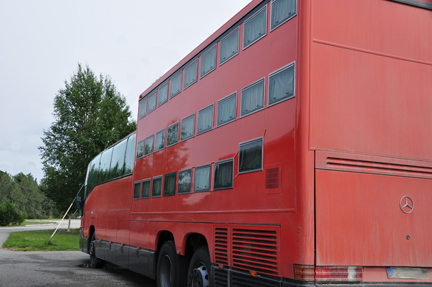 An interesting tour bus that pulled into the visitor center