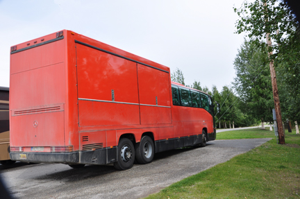 An interesting tour bus that pulled into the visitor center