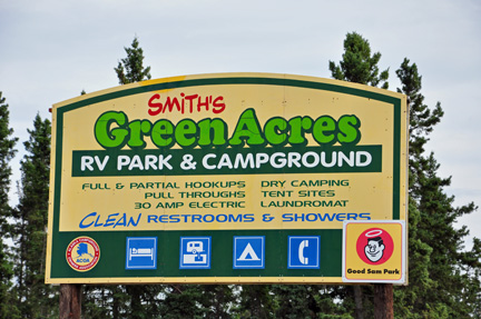sign - Smith's Green Acres RV Park