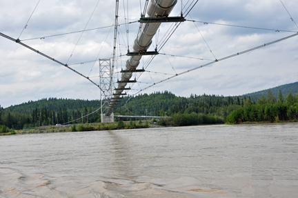 pipeline and Tanana River