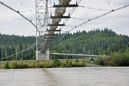 pipeline and Tanana River