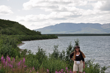 Karen Duquette at Summit Lake